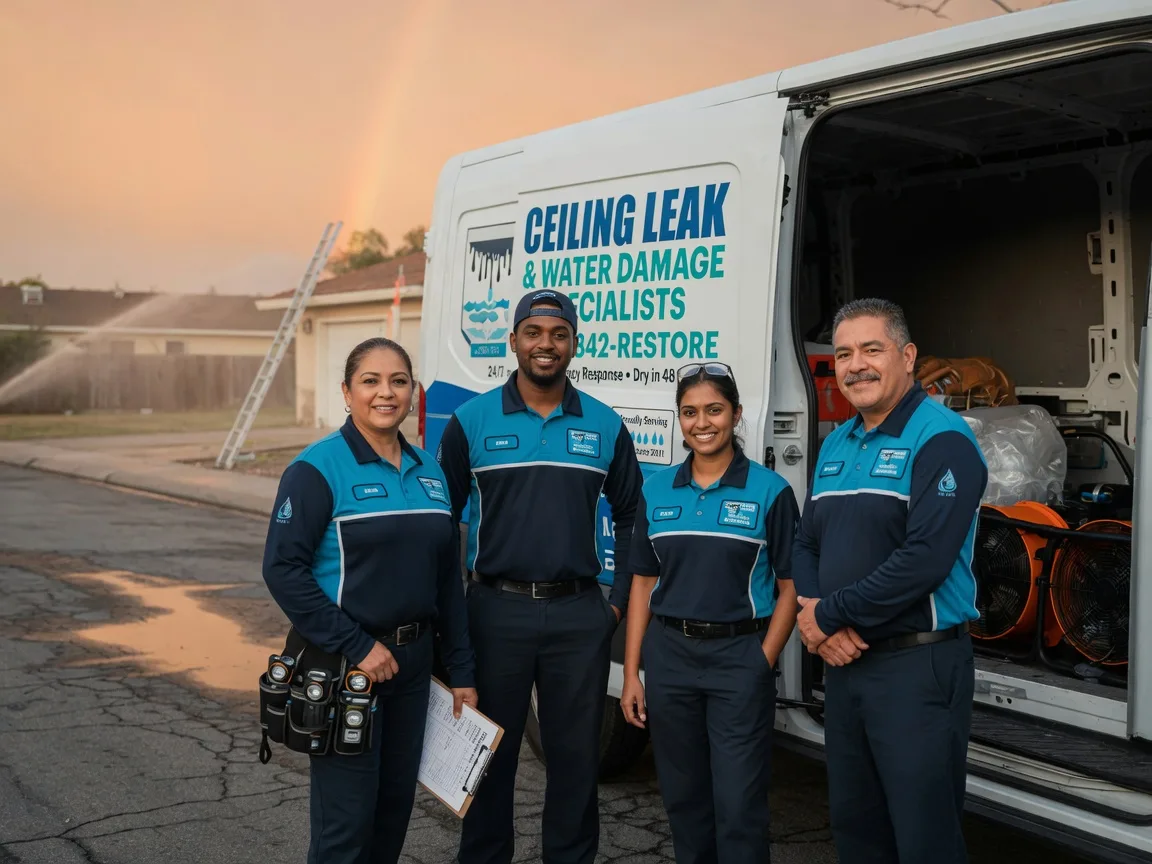 Ceiling Leak Cleanup company in Burneyville, OK