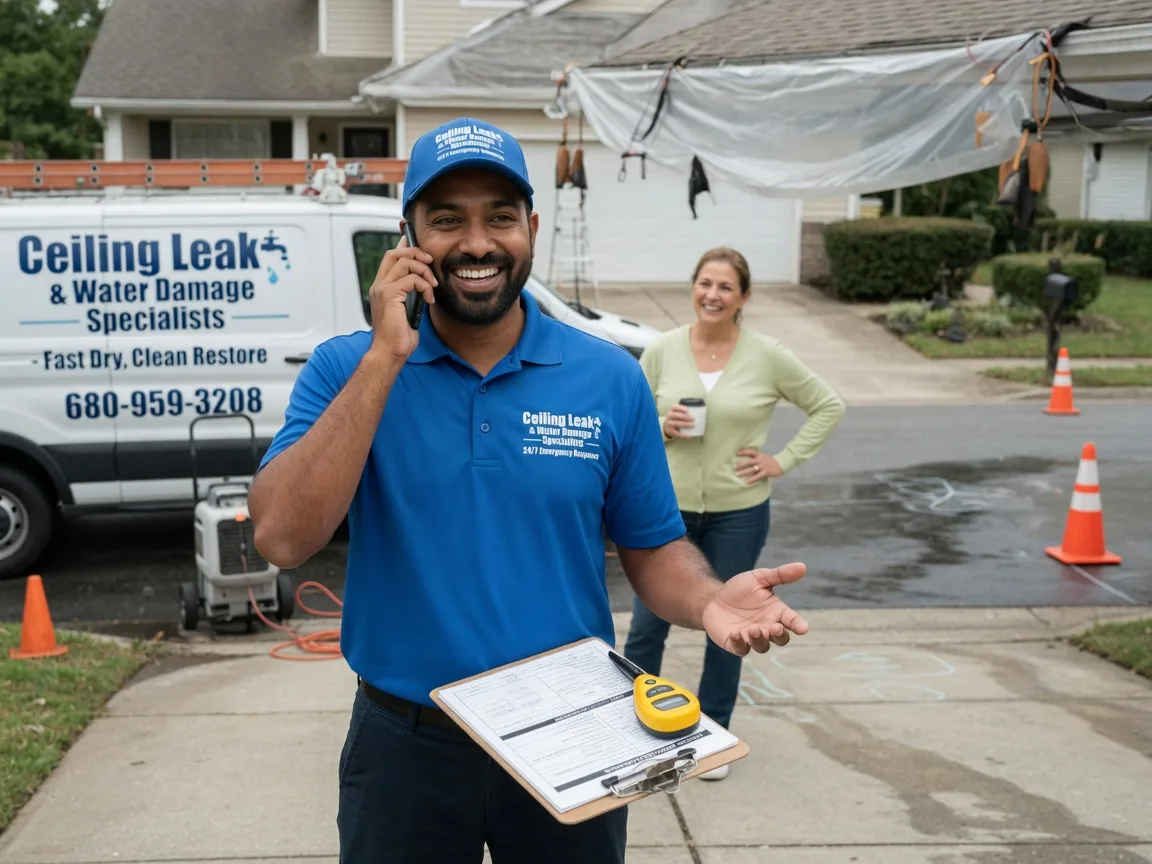 Ceiling Leak Cleanup Burneyville, OK FAQs